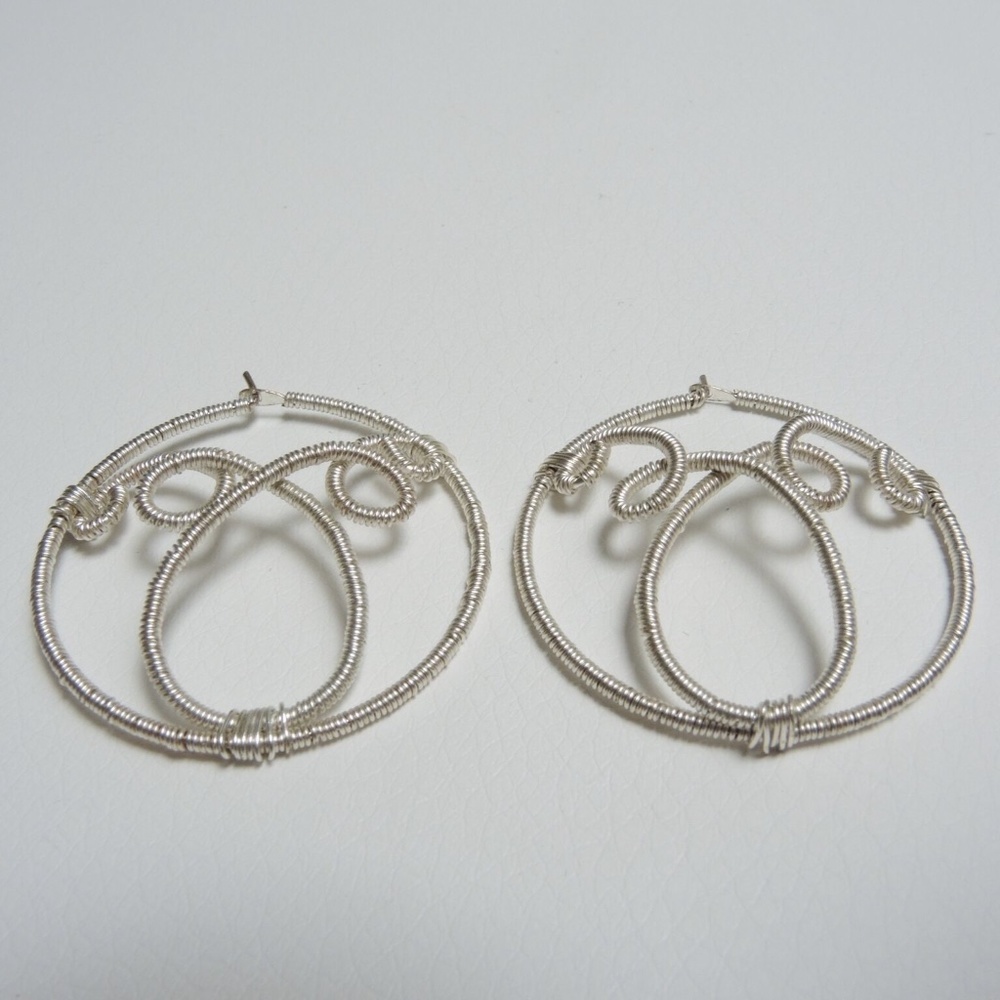 Sterling silver hoop earrings